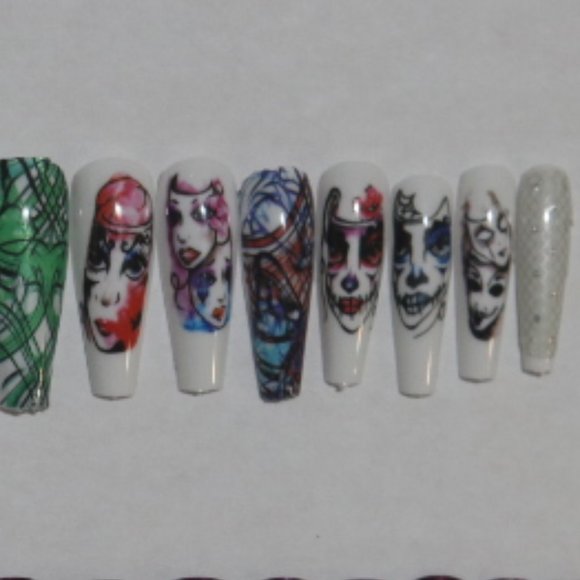 Costume masks- press on nail set - Picture 4 of 10